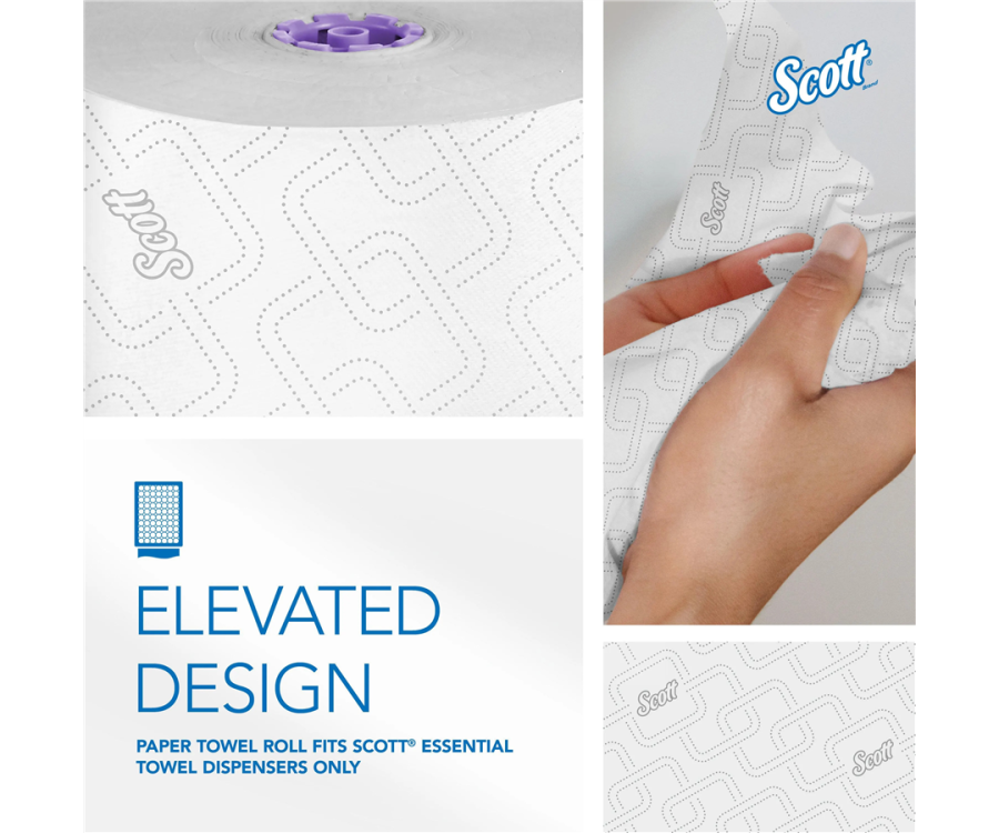 Scott Essential White High-Capacity Hard Roll Paper Towels (8 in. x 950 ft., 6 RL/CS)